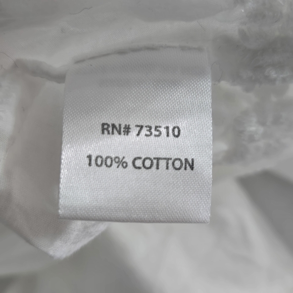 Sister Mary White Dress Size Large 100% Cotton Sleeveless Midi - Picture 14 of 16